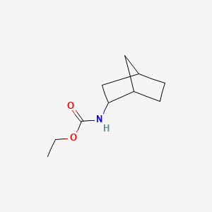 molecular formula C10H17NO2 B15126892 Ethyl 2-norbornylcarbamate CAS No. 74039-10-4