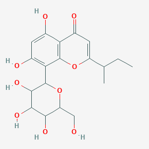 molecular formula C19H24O9 B15126899 2-Butan-2-yl-5,7-dihydroxy-8-[3,4,5-trihydroxy-6-(hydroxymethyl)oxan-2-yl]chromen-4-one 