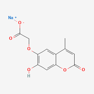 molecular formula C12H9NaO6 B15126923 Metesculetol sodium CAS No. 53285-61-3