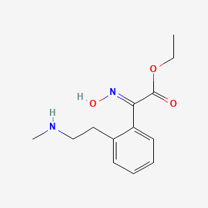molecular formula C13H18N2O3 B1512694 Ethyl 2-(hydroxyimino)-2-(2-(2-(methylamino)ethyl)phenyl)acetate CAS No. 945652-12-0