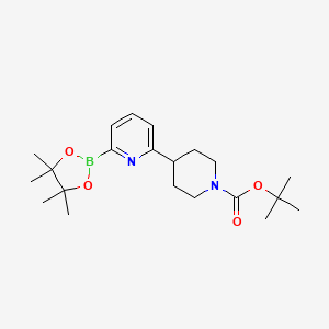 molecular formula C21H33BN2O4 B15126940 6-(N-Boc-piperidin-4-yl)pyridine-2-boronic acid pinacol ester 