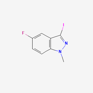 molecular formula C8H6FIN2 B1512698 5-氟-3-碘-1-甲基-1H-吲唑 CAS No. 1060817-10-8