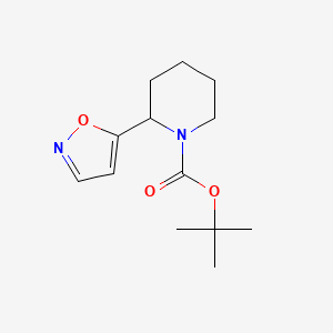 molecular formula C13H20N2O3 B15126985 Tert-butyl 2-(isoxazol-5-yl)piperidine-1-carboxylate 