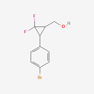 (3-(4-Bromophenyl)-2,2-difluorocyclopropyl)methanol