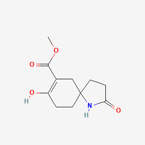 Methyl 8-hydroxy-2-oxo-1-azaspiro[4.5]dec-7-ene-7-carboxylate