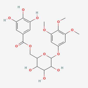 molecular formula C22H26O13 B15127045 3,4,5-trimethoxyphenyl-(6'-O-galloyl)-O-beta-D-glucopyranoside 