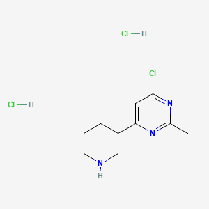 4-Chloro-2-methyl-6-(piperidin-3-yl)pyrimidine dihydrochloride