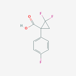 2,2-Difluoro-1-(4-fluorophenyl)cyclopropane-1-carboxylic acid