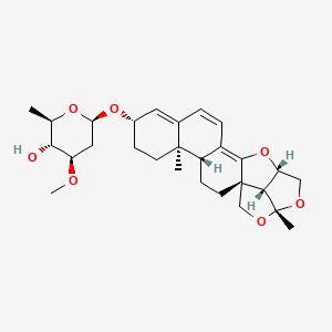 molecular formula C28H38O7 B1512708 スタウントサポニンA CAS No. 1417887-91-2