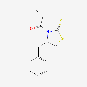 molecular formula C13H15NOS2 B15127080 (R)-4-Benzyl-3-propanoylthiazolidine-2-thione 