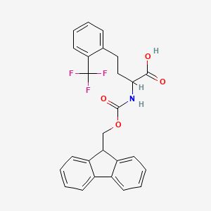 molecular formula C26H22F3NO4 B15127095 Fmoc-2-trifluoromethyl-D-homophenylalanine 