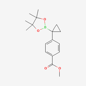 Methyl 4-(1-(4,4,5,5-tetramethyl-1,3,2-dioxaborolan-2-yl)cyclopropyl)benzoate