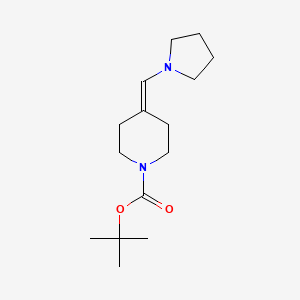 molecular formula C15H26N2O2 B1512712 tert-Butyl 4-(pyrrolidin-1-ylmethylene)piperidine-1-carboxylate CAS No. 203934-58-1
