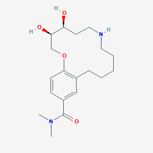 (3R,4S)-3,4-dihydroxy-N,N-dimethyl-3,4,5,6,7,8,9,10,11,12-decahydro-2H-benzo[m][1]oxa[7]azacyclotetradecine-14-carboxamide