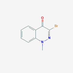 molecular formula C9H7BrN2O B15127145 3-bromo-1-methylcinnolin-4(1H)-one 