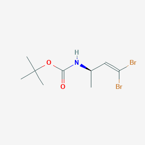 molecular formula C9H15Br2NO2 B1512715 (R)-tert-Butyl (4,4-dibromobut-3-en-2-yl)carbamate CAS No. 873009-27-9