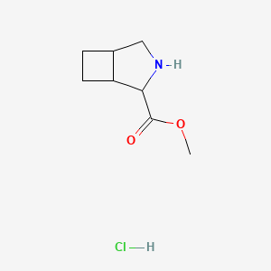 molecular formula C8H14ClNO2 B15127154 Methyl 3-azabicyclo[3.2.0]heptane-2-carboxylate;hydrochloride 