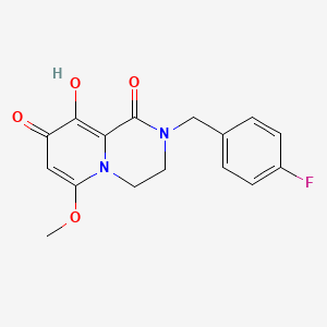 molecular formula C16H15FN2O4 B1512716 2-(4-Fluorobenzyl)-9-hydroxy-6-methoxy-3,4-dihydro-1H-pyrido[1,2-a]pyrazine-1,8(2H)-dione CAS No. 895133-63-8