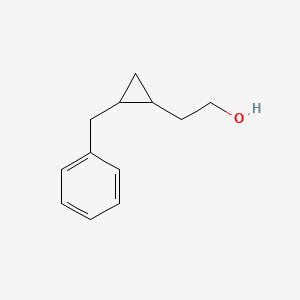 rac-2-[(1R,2R)-2-benzylcyclopropyl]ethan-1-ol, trans