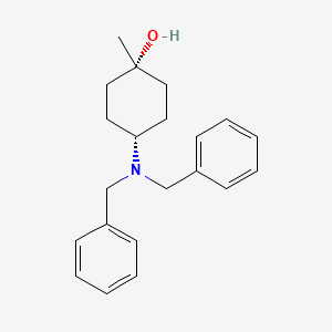 molecular formula C21H27NO B15127206 Trans-4-(dibenzylamino)-1-methyl-cyclohexanol 