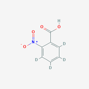 molecular formula C7H5NO4 B15127217 2-Nitrobenzoic-D4 acid 