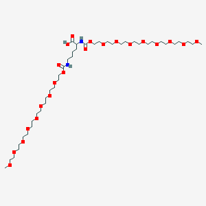 (2S)-2,6-bis(2-oxo-3,6,9,12,15,18,21,24,27-nonaoxa-1-azaoctacosan-1-yl)hexanoic acid