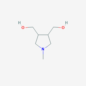 molecular formula C7H15NO2 B15127256 cis-(1-Methylpyrrolidine-3,4-diyl)dimethanol 