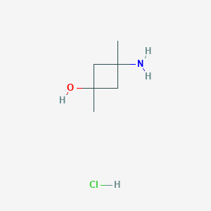 3-Amino-1,3-dimethyl-cyclobutanol;hydrochloride