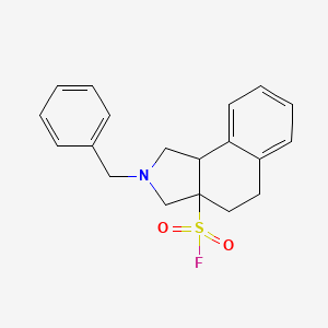 2-benzyl-1H,2H,3H,3aH,4H,5H,9bH-benzo[e]isoindole-3a-sulfonyl fluoride