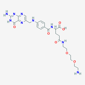 5-[2-[2-(2-aminoethoxy)ethoxy]ethylamino]-2-[[4-[(2-amino-4-oxo-3H-pteridin-6-yl)methylamino]benzoyl]amino]-5-oxopentanoic acid