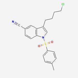 molecular formula C20H19ClN2O2S B1512731 3-(4-Chlorobutyl)-1-tosyl-1H-indole-5-carbonitrile 