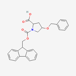 molecular formula C27H25NO5 B15127311 (4S)-1-Fmoc-4-benzyloxy-L-proline 