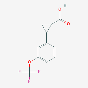 trans-2-(3-(Trifluoromethoxy)phenyl)cyclopropane-1-carboxylic acid