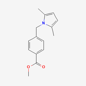 molecular formula C15H17NO2 B1512734 4-[(2,5-dimethyl-1H-pyrrol-1-yl)methyl]Benzoic acid methyl ester 