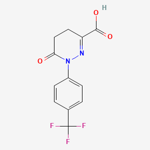 6-Oxo-1-[4-(trifluoromethyl)phenyl]-1,4,5,6-tetrahydropyridazine-3-carboxylic acid