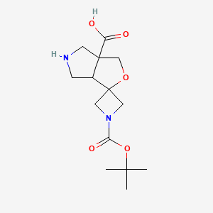 1-[(Tert-butoxy)carbonyl]-hexahydrospiro[azetidine-3,1'-furo[3,4-c]pyrrole]-3'a-carboxylic acid