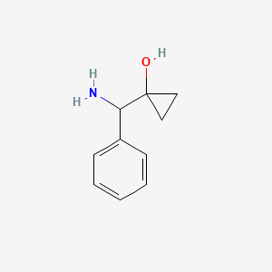molecular formula C10H13NO B1512736 1-(Amino(phenyl)methyl)cyclopropanol CAS No. 1391737-71-5