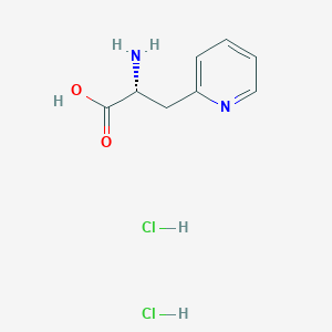 molecular formula C8H12Cl2N2O2 B1512737 (R)-2-氨基-3-(吡啶-2-基)丙酸二盐酸盐 CAS No. 74104-85-1