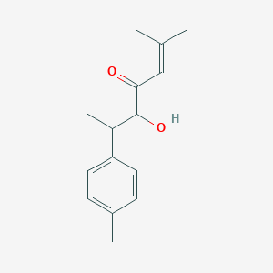 molecular formula C15H20O2 B15127373 5-Hydroxy-2-methyl-6-(4-methylphenyl)hept-2-en-4-one 