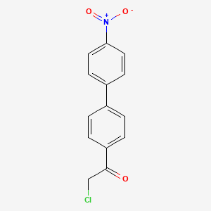 molecular formula C14H10ClNO3 B1512738 2-Chloro-1-(4'-nitro-[1,1'-biphenyl]-4-yl)ethanone CAS No. 857563-22-5
