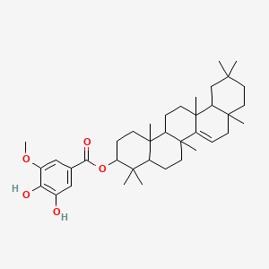 molecular formula C38H56O5 B15127389 (3,4-Dihydroxy-5-methoxybenzoyl)taraxerol 