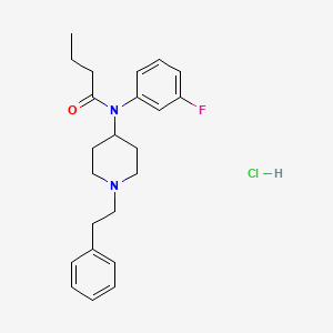 molecular formula C23H30ClFN2O B15127396 m-Fluorobutyryl fentanyl hydrochloride CAS No. 2306827-52-9