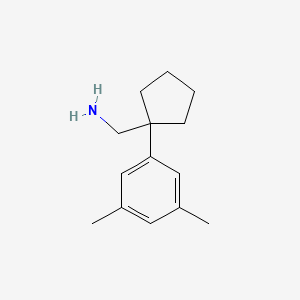 molecular formula C14H21N B1512741 1-[1-(3,5-Dimethylphenyl)cyclopentyl]methanamine CAS No. 1060817-13-1