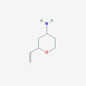 rac-(2R,4R)-2-ethenyloxan-4-amine, trans