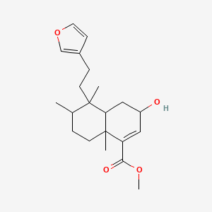 Methyl 5-[2-(furan-3-yl)ethyl]-3-hydroxy-5,6,8a-trimethyl-3,4,4a,6,7,8-hexahydronaphthalene-1-carboxylate