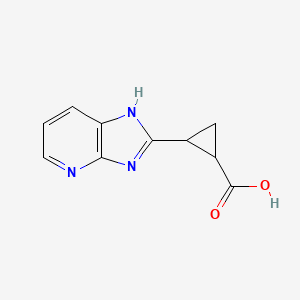 rac-(1R,2S)-2-{3H-imidazo[4,5-b]pyridin-2-yl}cyclopropane-1-carboxylic acid, cis