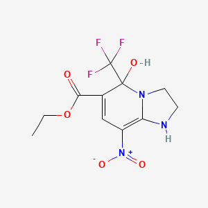 Ethyl 5-hydroxy-8-nitro-5-(trifluoromethyl)-1,2,3,5-tetrahydroimidazo[1,2-a]pyridine-6-carboxylate