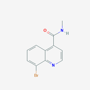 molecular formula C11H9BrN2O B15127504 8-Bromo-N-methylquinoline-4-carboxamide 