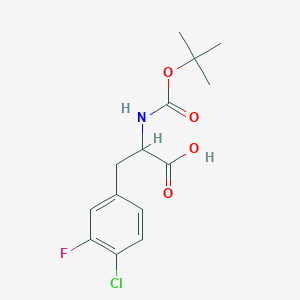 2-((tert-Butoxycarbonyl)amino)-3-(4-chloro-3-fluorophenyl)propanoicacid