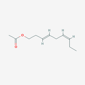 molecular formula C11H18O2 B1512755 3,6-Nonadien-1-ol, acetate, (3E,6Z)- CAS No. 211323-05-6